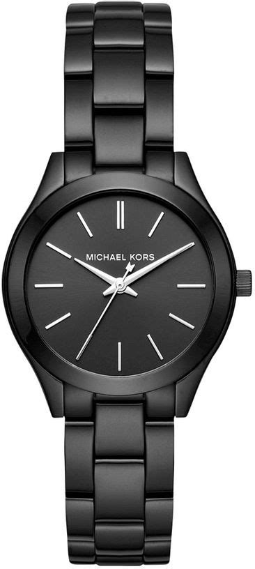 michael kors women's mini slim runway black watch mk3587|Michael Kors MK3587 Mini Slim Runway Black Dial Quartz .